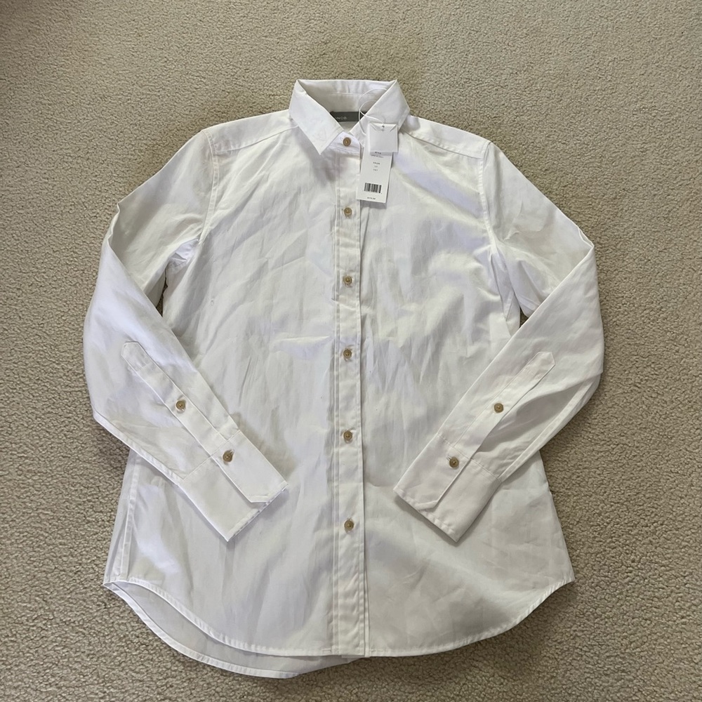 Vince white button down shirt